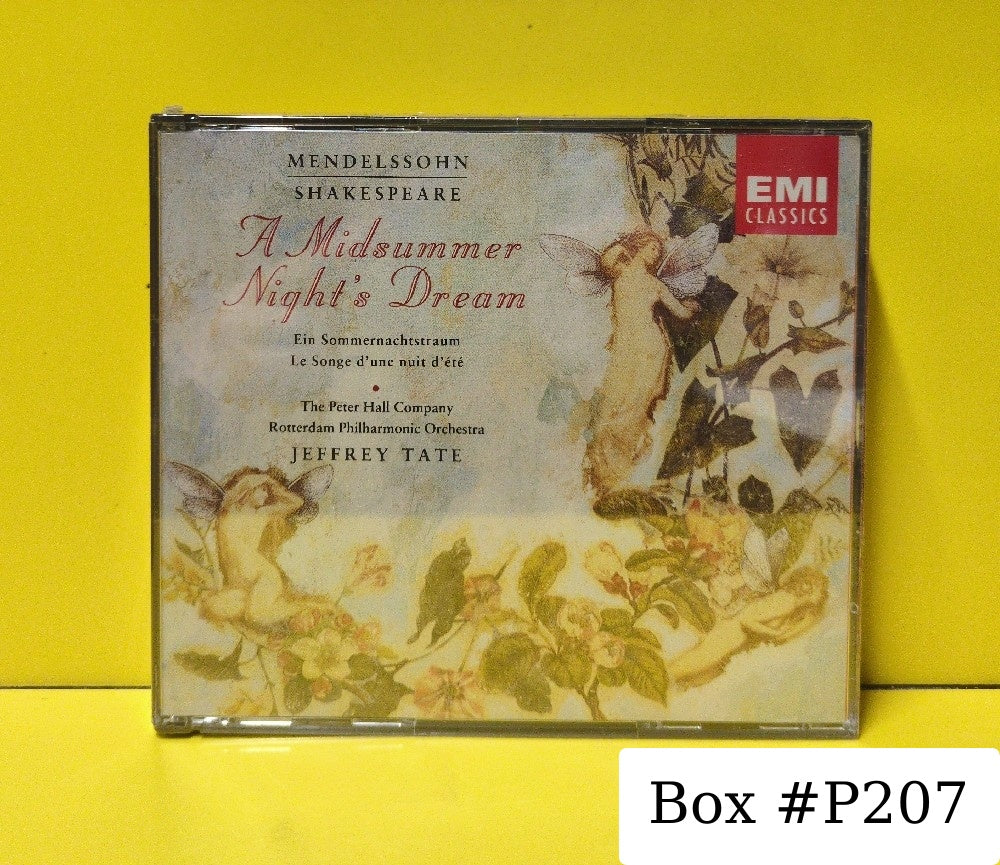 Mendelssohn, Shakespeare, The Peter Hall Company, Rotterdam Philharmonic Orchestra, Jeffrey Tate - A Midsummer Night's Dream - 1992 - CDS 7 54348 2 - New - Sealed - CDs - 2xCD Set - European Import