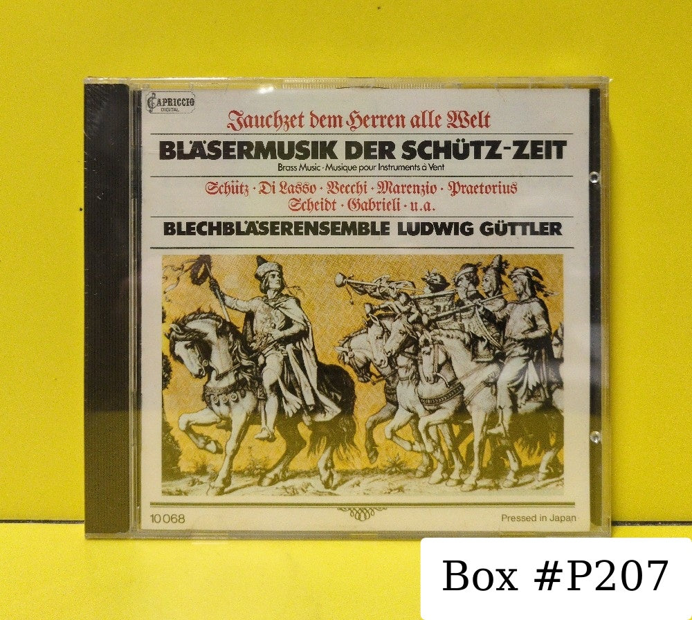 Ludwig Güttler - Bläsermusik Der Schütz-Zeit - 1985 - 10 068 - New - Sealed - CDs - Germany Import