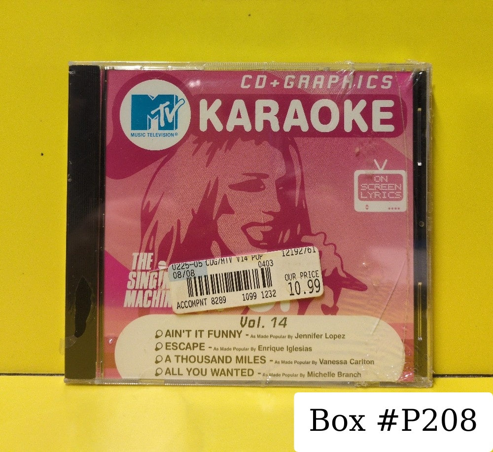Unknown Artist - MTV Karaoke Pop Hits Vol. 14 - 2002 - G8218 - New - Sealed - CDs