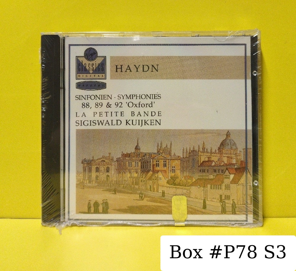 Haydn, La Petite Bande, Sigiswald Kuijken - Sinfonien - Symphonies 88, 89, 92 'Oxford' - 1992 - VC 7 91499 2 / 0777 7 59070 2 5 - New - Sealed - CDs - European Import