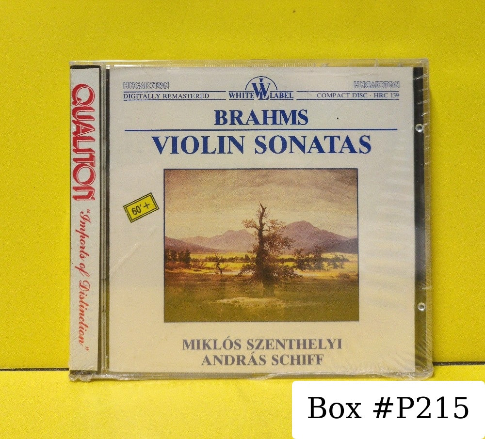 Brahms, Miklos Szenthelyi, Andras Schiff - Sonatas For Violin And Piano - 1989 - HRC 139 - New - Sealed - CDs - Remastered - Hungary Import