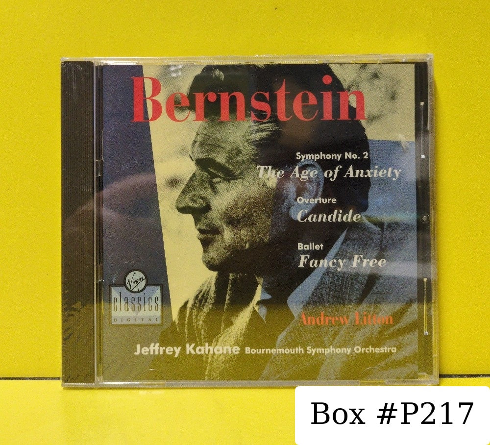 Bernstein, Jeffrey Kahane, Bournemouth Symphony Orchestra, Andrew Litton - Symphony No. 2 'The Age Of Anxiety' / Candide Overture / Fancy Free - 1991 - VC 7 91433-2 - New - Sealed - CDs - Germany Import