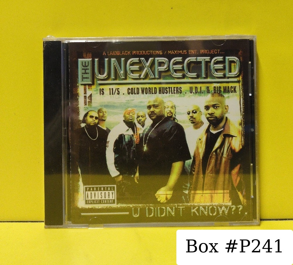 The Unexpected is 11/5, Cold World Hustlers, U.D.I. & Big Mack - U Didn't Know?? - 2002 - 000125 - New - Sealed - CDs