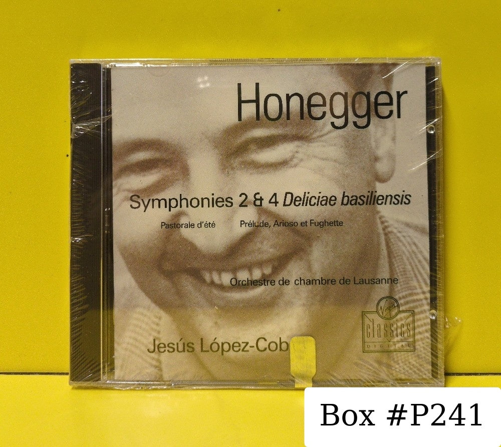 Honegger, Orchestre De Chambre De Lausanne, Jesús López-Cobos - Symphonies 2 & 4 (Deliciae Basiliensis) / Pastorale D'été / Prélude, Arioso Et Fughette - 1992 - 0777 7590642 4 - New - Sealed - CDs - European Import