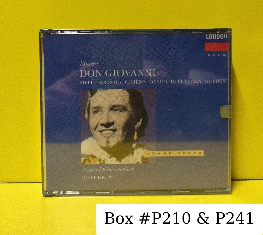 Mozart, Siepi, Dermota, Corena, Danco, Della Casa, Gueden, Wiener Philharmoniker, Josef Krips - Don Giovanni - 1989 - 411-626 2 - New - Sealed - CDs - 3xCD Set