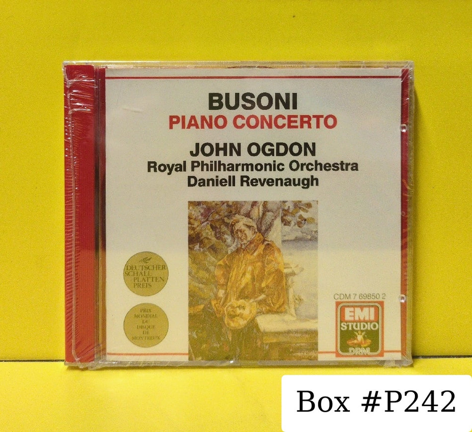 Busoni, John Ogdon, Royal Philharmonic Orchestra, Danielle Revenaugh - Piano Concerto - 1989 - CDM 7 69850 2 - New - Sealed - CDs - European Import