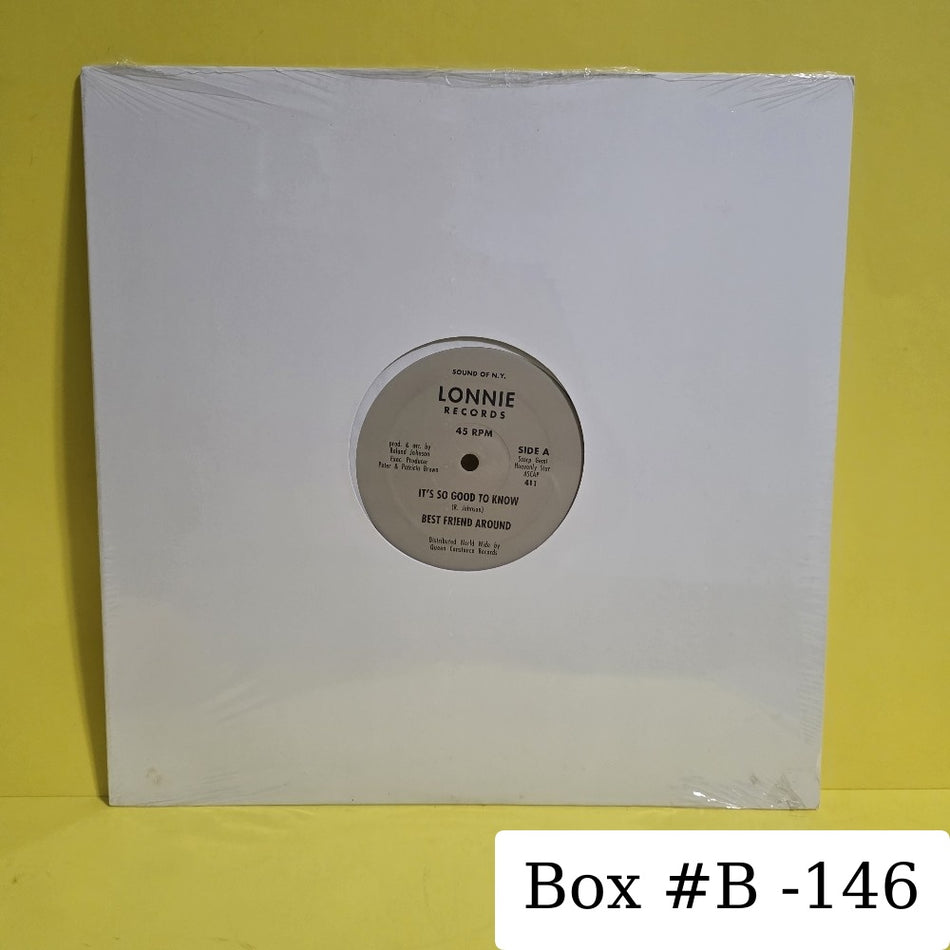 Best Friend Around  - It's So Good To Know  - 2005 - 411 - New - Sealed - Vinyl