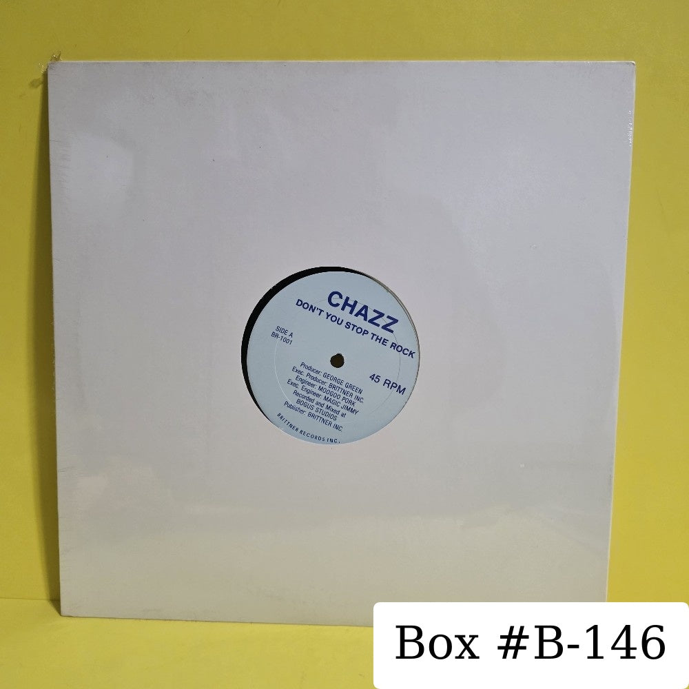Chazz - Don't You Stop The Rock  - BR-1001 - New - Sealed - Vinyl