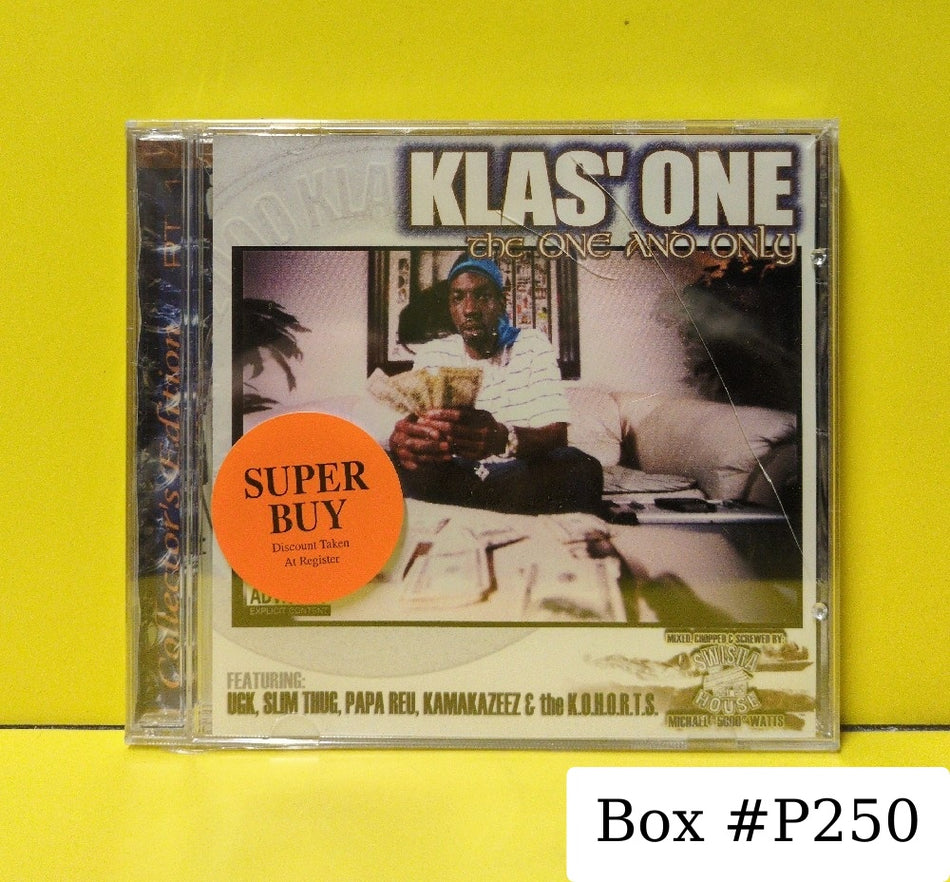 Klas' One - The One And Only (Swishahouse Mix) - 2002 - New - Sealed - CDs