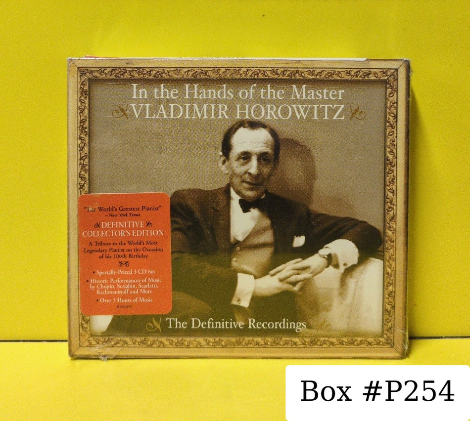 Vladimir Horowitz - In The Hands Of The Master - 2003 - S3K 93039 - New - Sealed - CDs - 3xCD Set