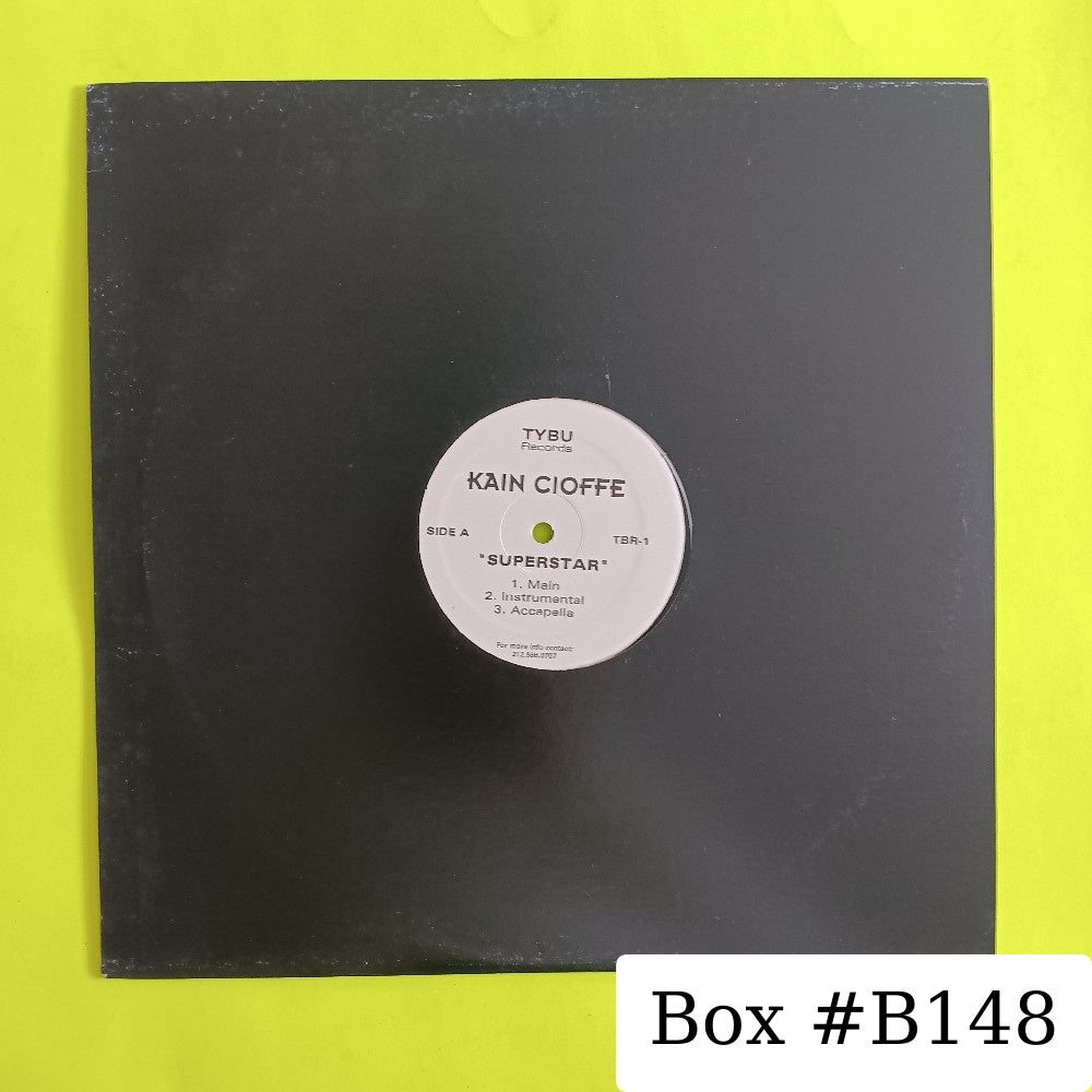 Kain Cioffe - Superstar / No Fool 12" - TBR-1 - Used - VG++ - Vinyl