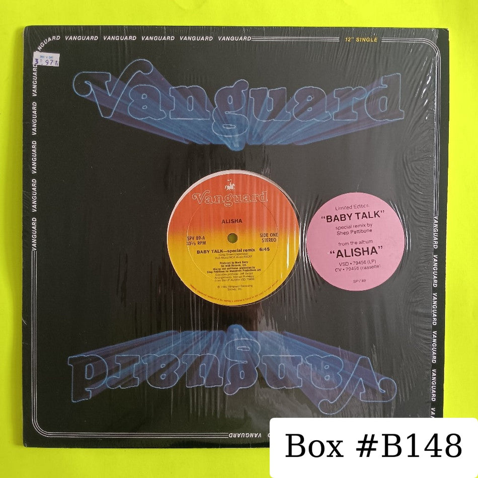 Alisha - Baby Talk Special Remix 12" - 1985 - SPV 89 - Used - VG++ - Vinyl