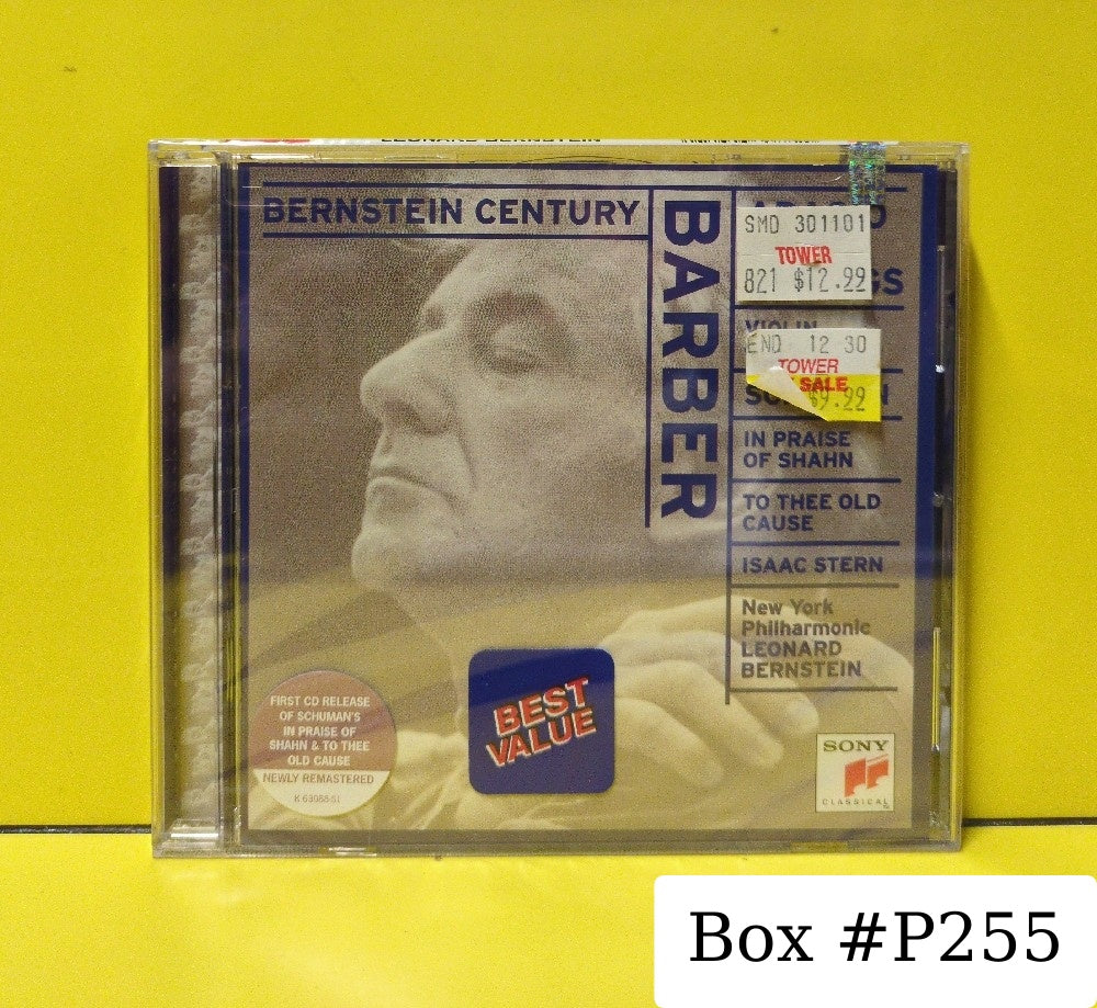 Samuel Barber, William Schuman, Isaac Stern, New York Philharmonic, Leonard Bernstein - Adagio For Strings - 1997 - SMK 63088 - New - Sealed - CDs