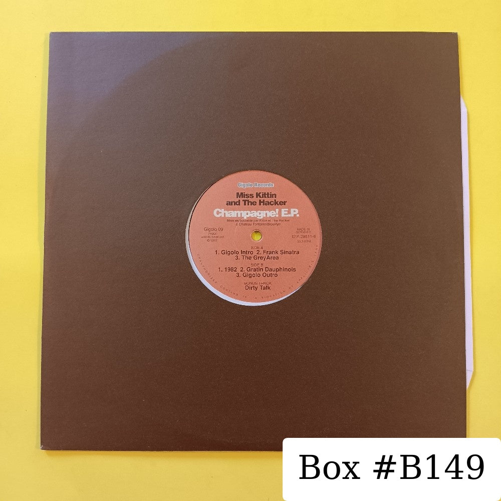 Miss Kittin And The Hacker - Champagne! E.P. GERMANY Misprint - Gigolo 09 / Gigolo 11 - Used - VG++ - Vinyl