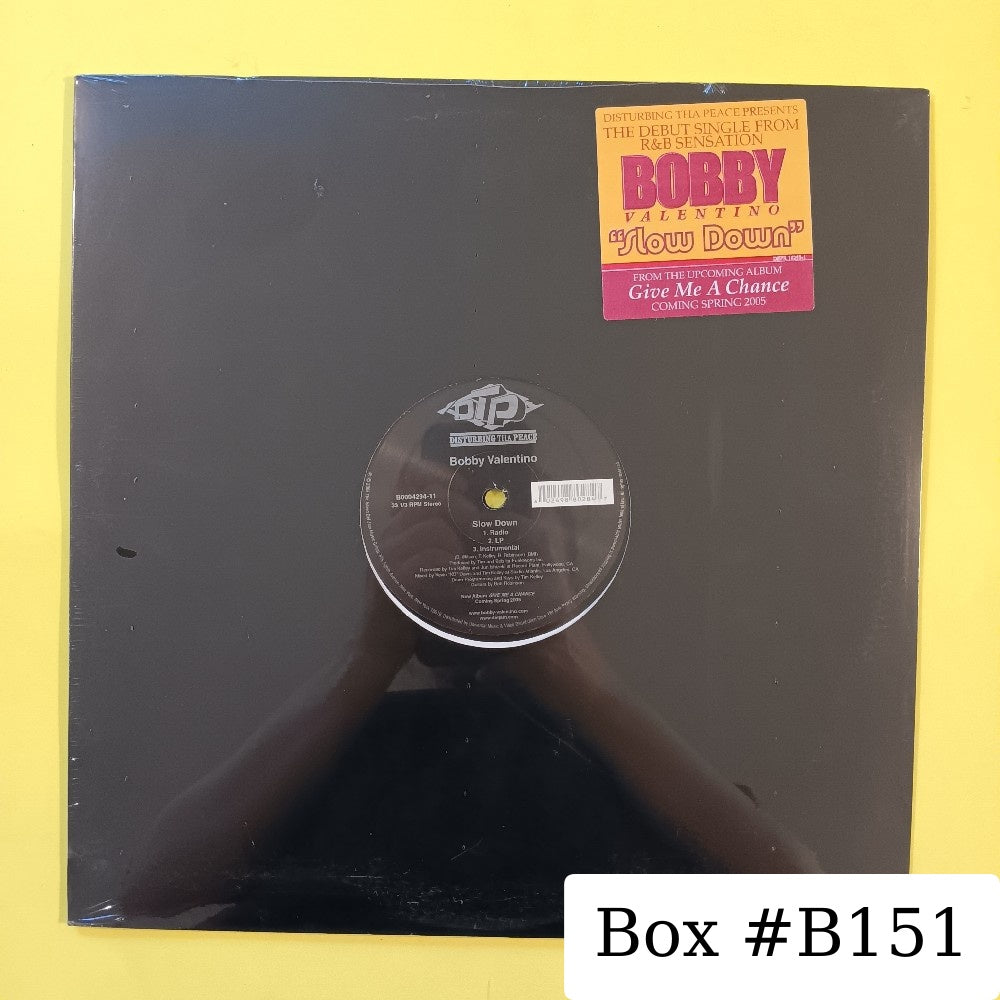 Bobby Valentino - Slow Down 12" - 2005 - B0004294-11 - New - Sealed - Vinyl