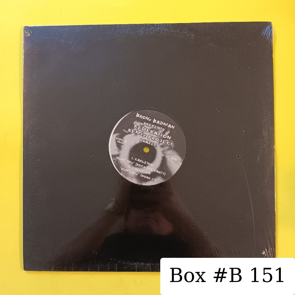 Bronx Badman Presets Federation - Remix Project Phase 1 12" - BB001 - New - Sealed - Vinyl