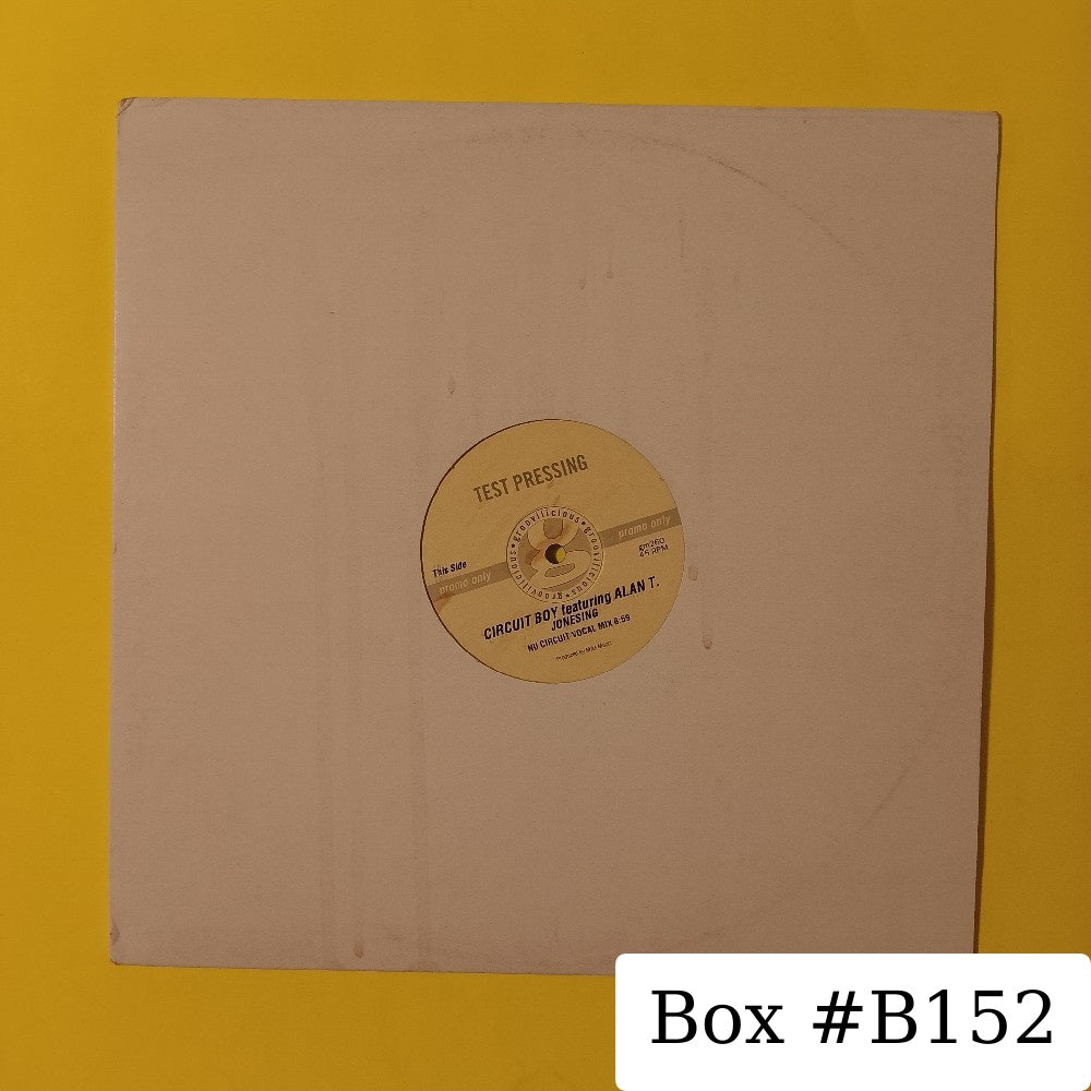 Circuit Boy Ft. Alan T. - Jonesing TEST PRESSING - 2001 - GM260 - Used - VG++ - Vinyl