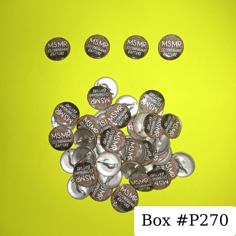 Lot Of 50x Pins MSMR Secondhand Rapture