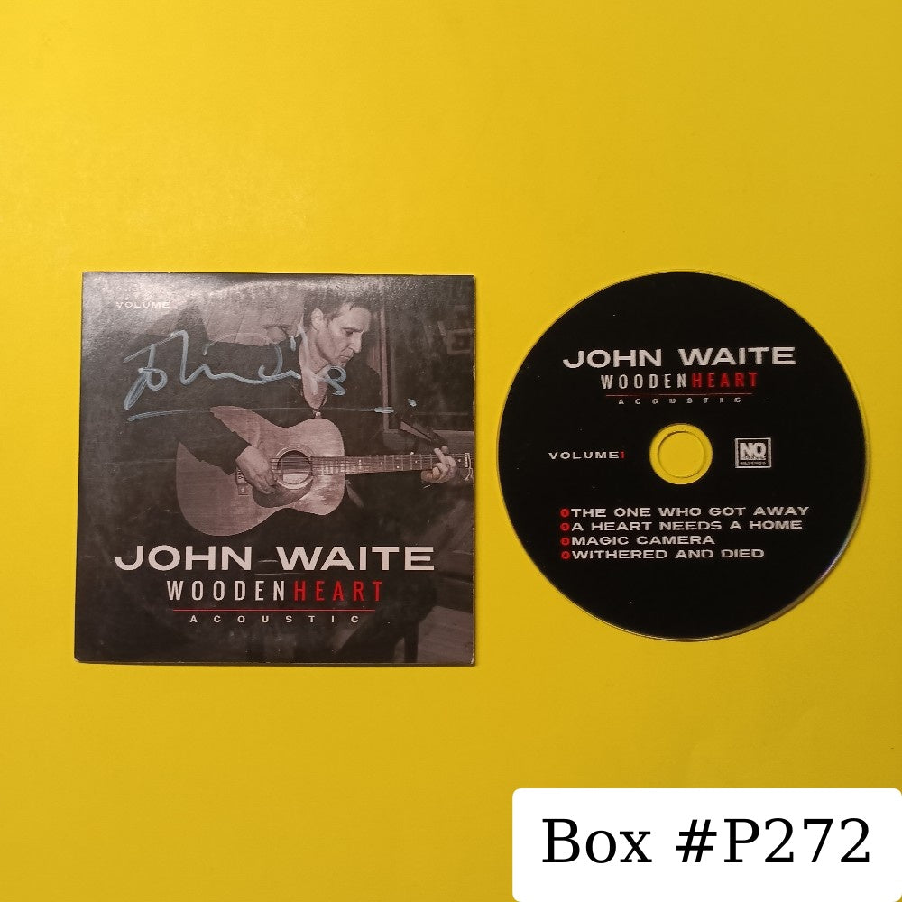 John Waite AUTOGRAPHED  - Wooden Heart (Acoustic Volume 1) - 2014 - Used - EX - CDs