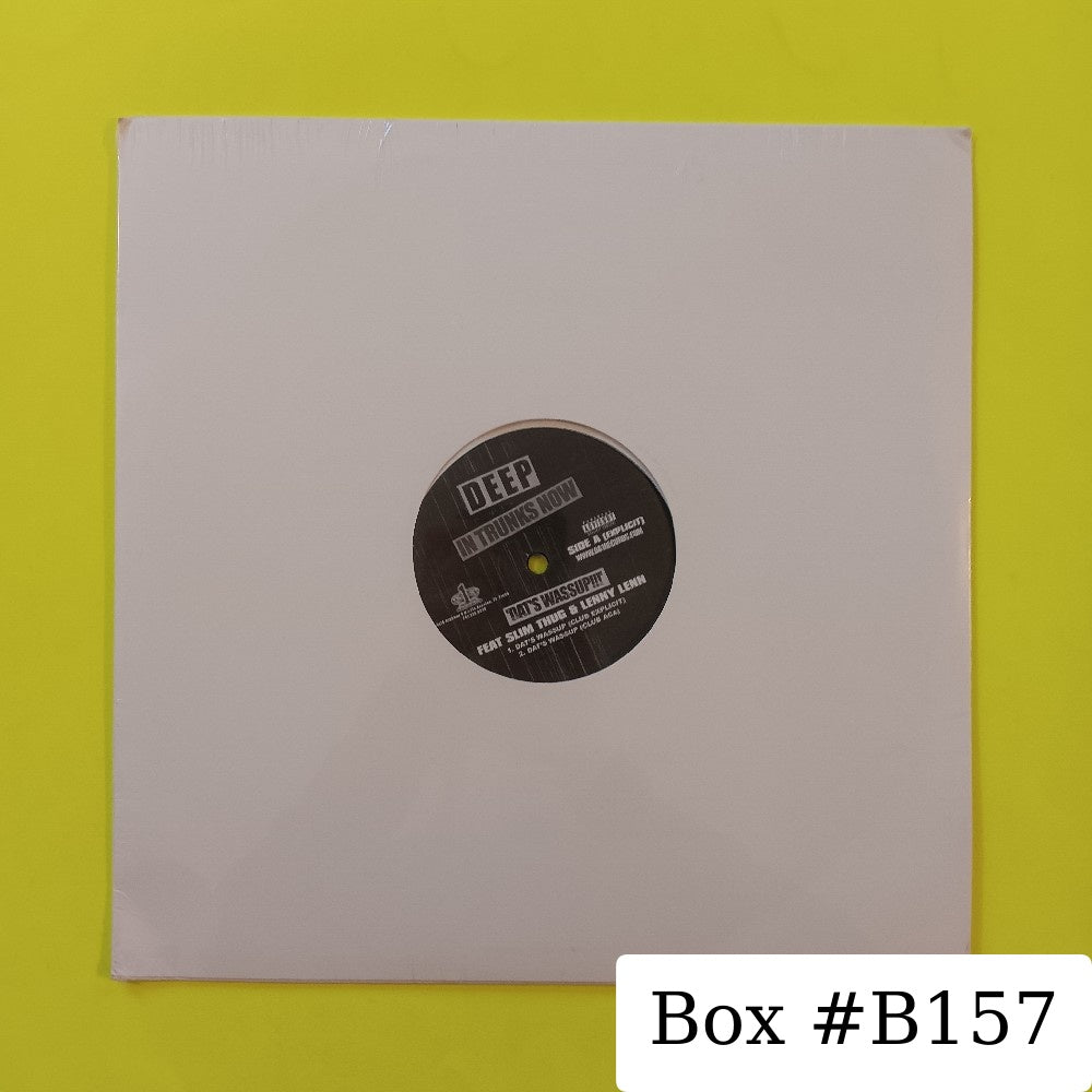 Deep Ft. Slim Thug & Lenny Len - Dat's Wassup PROMO 12" - 2005 - New - Sealed - Vinyl