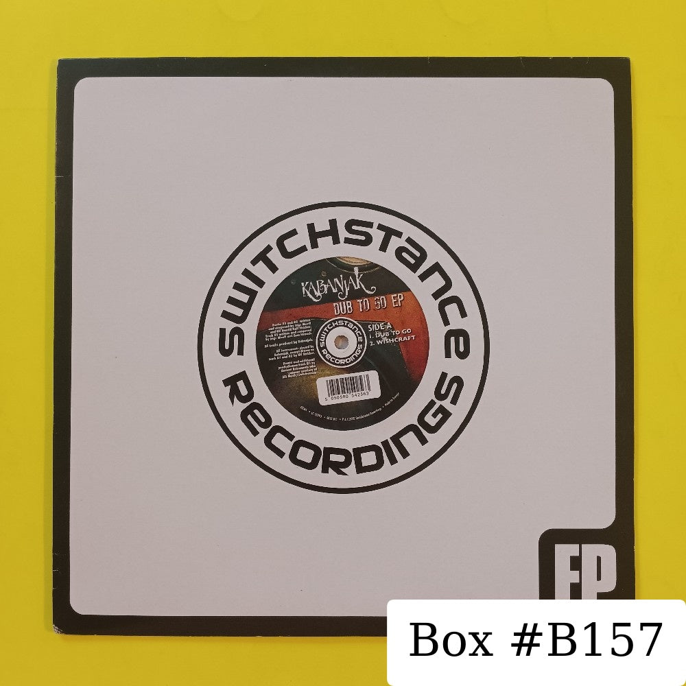 Kabanjak - Dub To Go EP - 2010 - SR12 013 - Used - EX - Vinyl