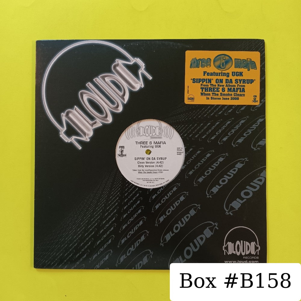 Three Six Mafia - Sippin On Da Syrup 12" PROMO - 2000 - RPROLP 4403 - Used - EX - Vinyl