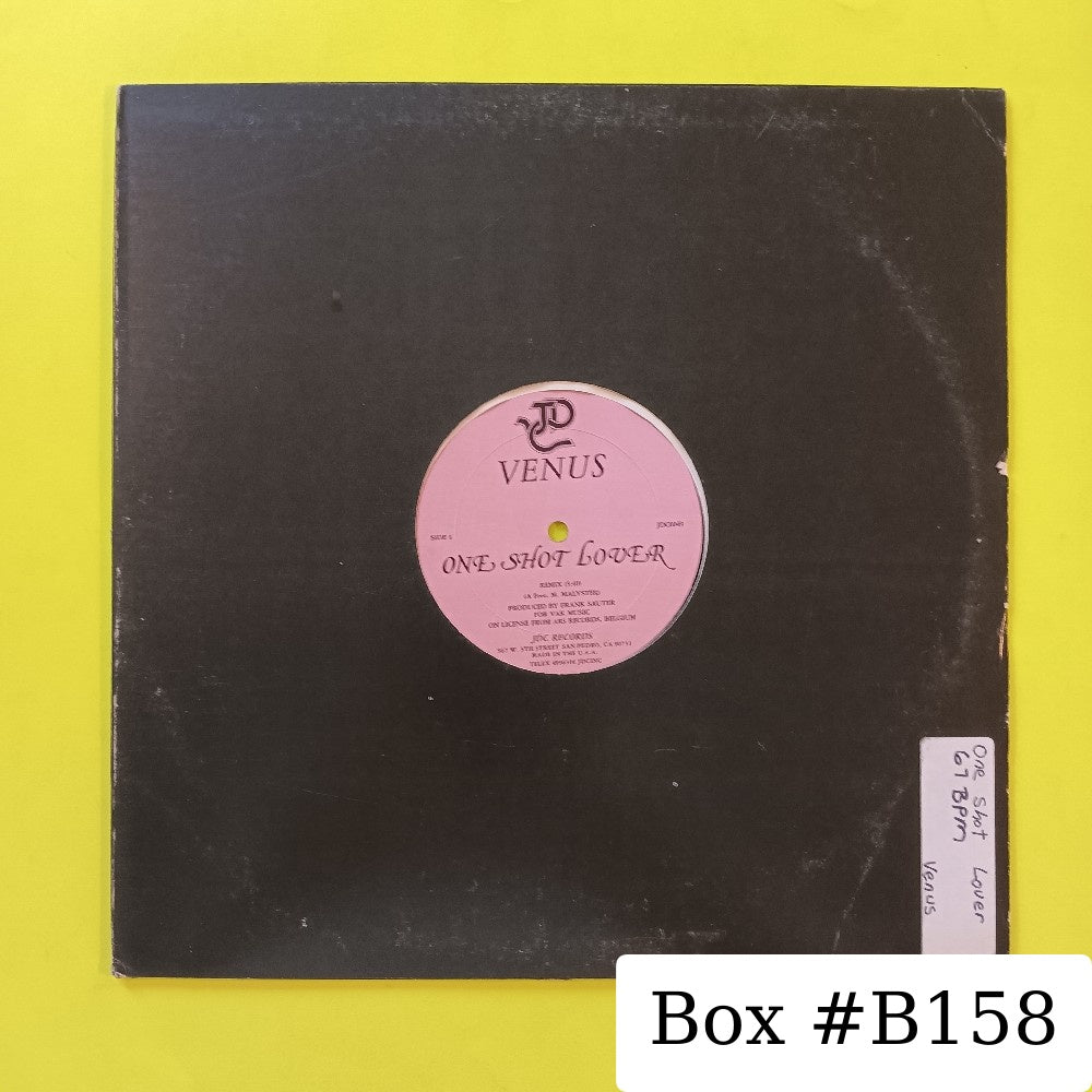 Venus - One Shot Lover 12" - 1985 - JDC0049 - Used - VG+ - Vinyl