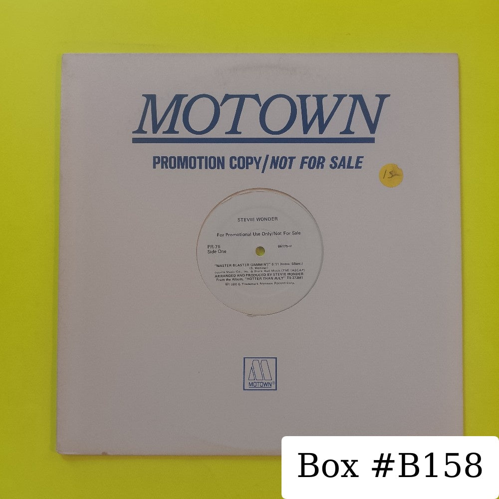 Stevie Wonder - Master Blaster 12" PROMO  - 1980 - PR-76 - Used - VG++ - Vinyl