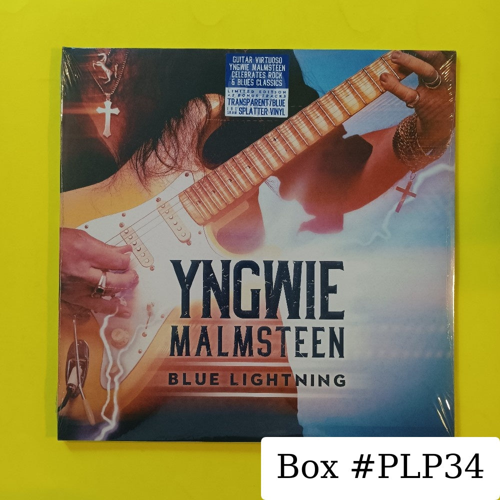 Yngwie Malmsteen - Blue Lightning TRANSPARENT / BLUE SPLATTER - 2021 - M75781 - New - Sealed - Vinyl