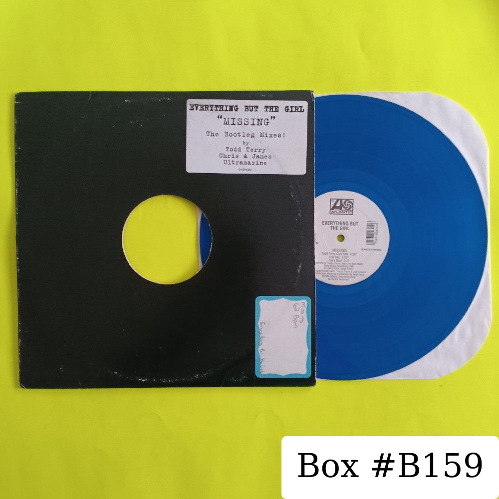 Everything But The Girl - Missing (The Bootleg Mixes!) 12" BLUE PROMO - 1994 - 0-85620 - Used - VG++ - Vinyl