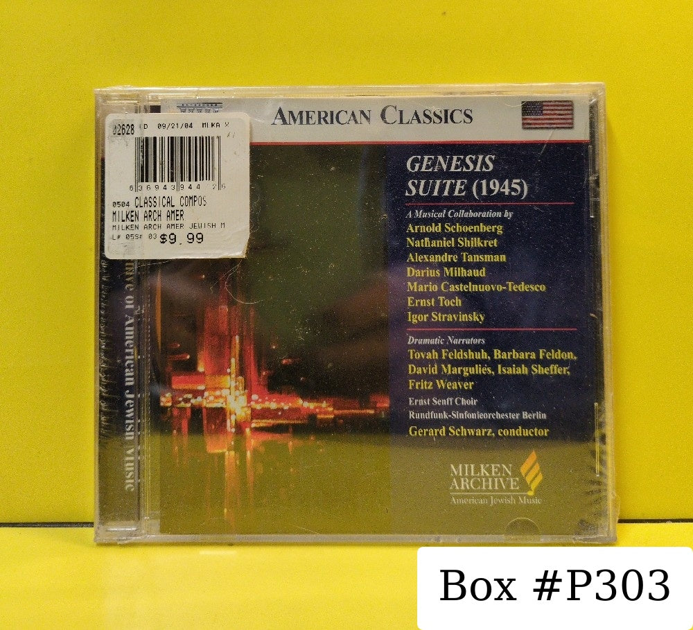 Tovah Feldshuh, Barbara Feldon, David Margulies, Isaiah Sheffer, Fritz Weaver, Ernst Senff Chor Berlin, Rundfunk-Sinfonieorchester Berlin, Gerard Schwarz - Genesis Suite (1945) - 2004 - 8.559442 - New - Sealed - CDs