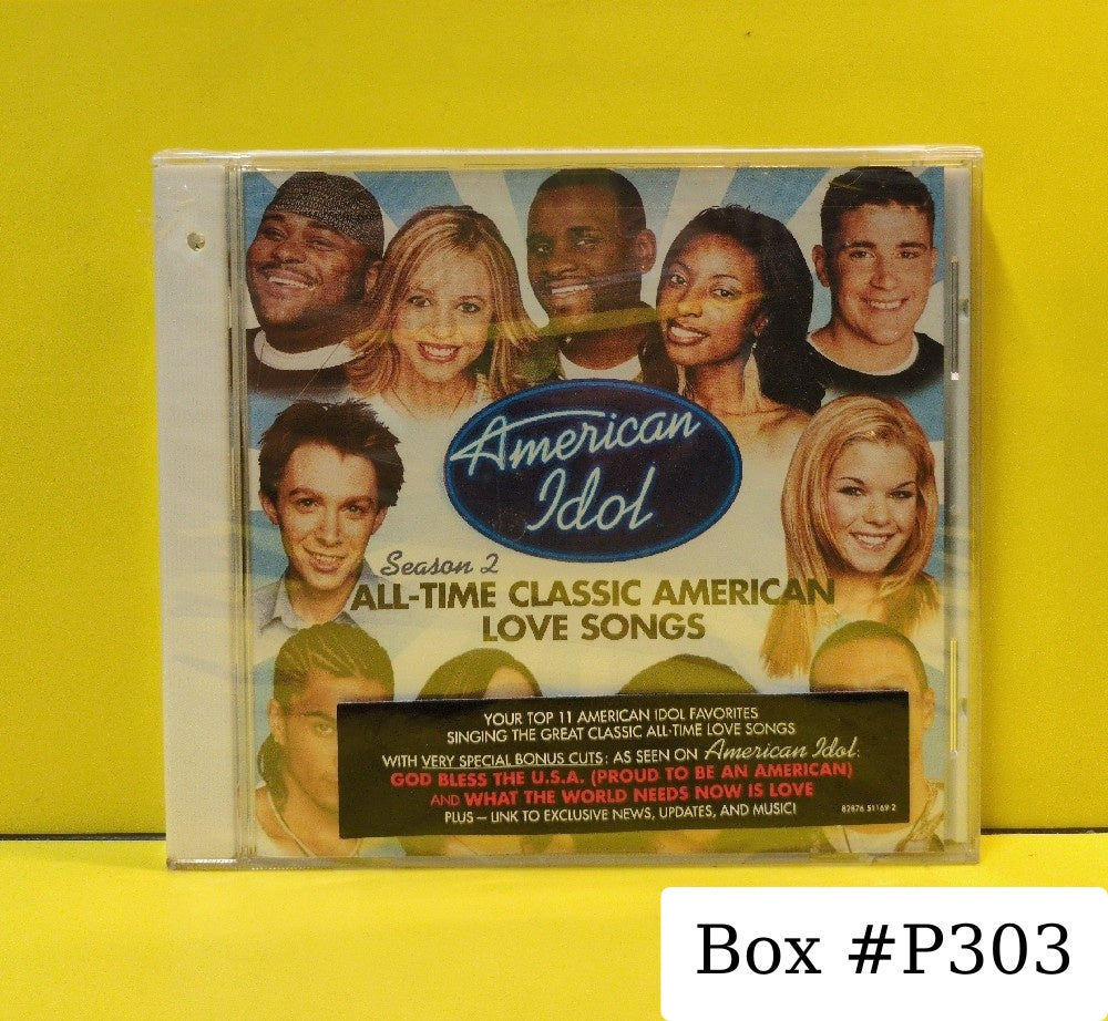 Various - American Idol Season 2: All-Time Classic American Love Songs - 2003 - 82876 51169-2 - New - Sealed - CDs - Enhanced