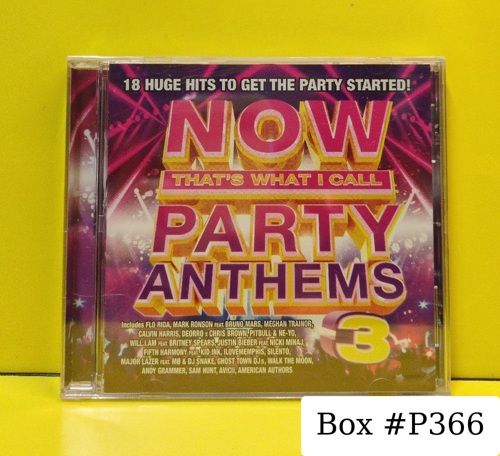 Various - Now That's What I Call Party Anthems 3 - 2016 - 88985352552 - New - Sealed - CDs