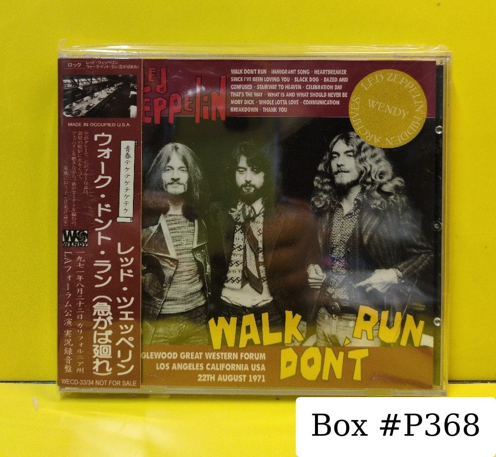 Led Zeppelin - Walk Don't Run - 2004 - WECD-33/34 - New - Sealed - CDs - 2xCD - Unofficial Release - Japan Import