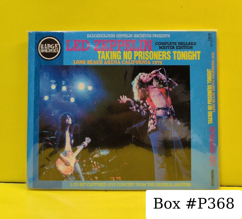 Led Zeppelin - Taking No Prisoners Tonight - 2004 - BH004-01-02-03 - New - Sealed - CDs - 3xCD - Unofficial Release - Limited Edition - Special Edition - Remastered