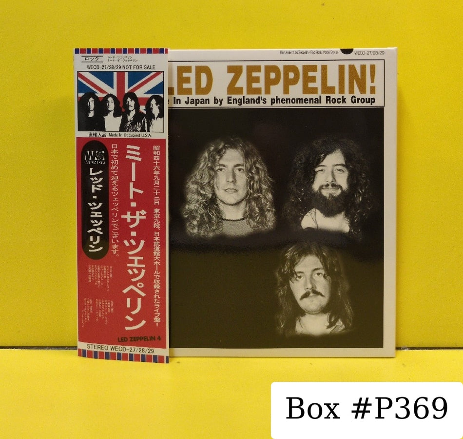 Led Zeppelin - Meet The Led Zeppelin! - 2004 - WECD-27/28/29 - Used - EX - CDs - 3xCD - Unofficial Release - Japan Import