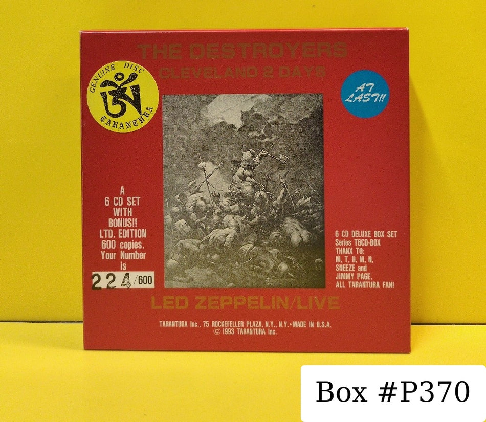 Led Zeppelin - The Destroyers - 2019 - T6CD-BOX - Used - EX - CDs - Unofficial Release - Limited Edition - Numbered