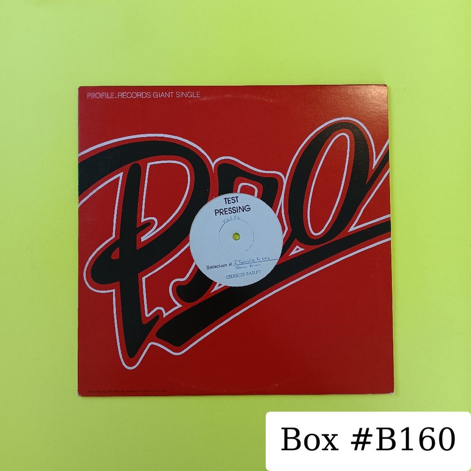 Sharon Brown - I Specialize In Love 12" TEST PRESS - 1982 - PRO-7006 - Used - VG+ - Vinyl