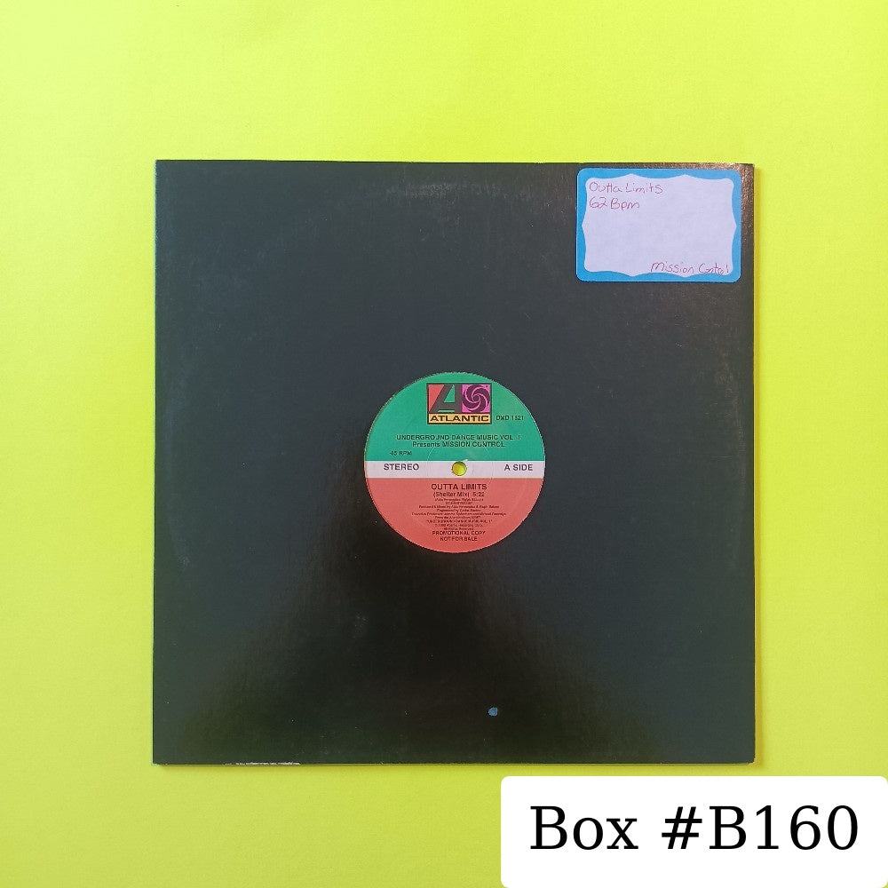 Mission Control - Outta Limits 12" PROMO - 1992 - DMD 1821 - Used - VG++ - Vinyl