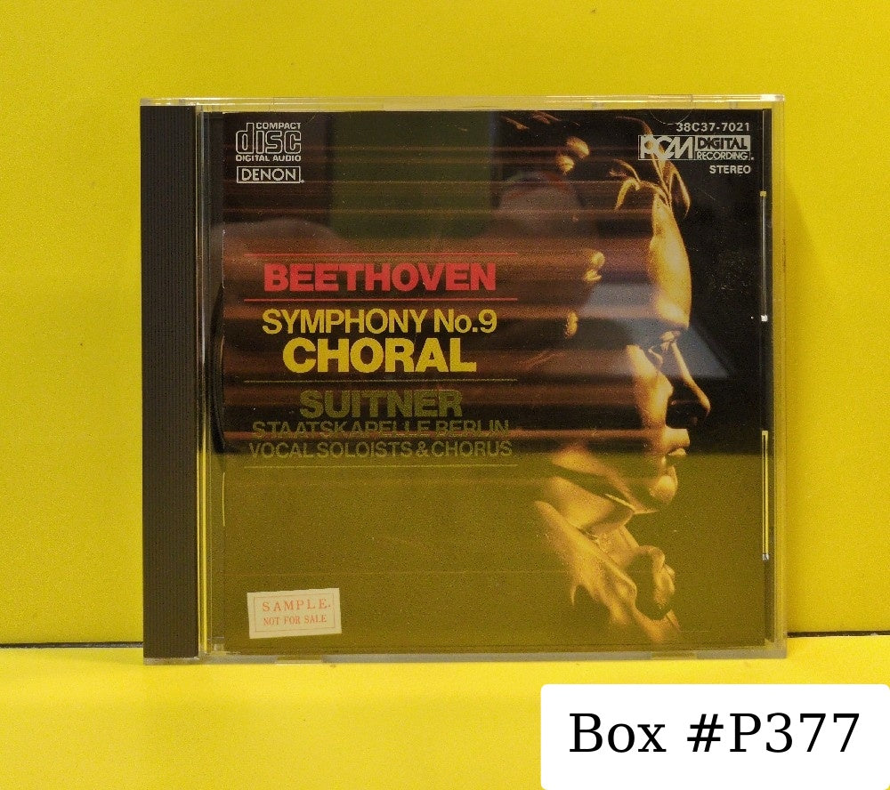 Beethoven, Staatskapelle Berlin, Vocal Soloists & Chorus, Otmar Suitner - Symphony No. 9 Choral - 1982 - 38C37-7021 - Used - EX - CDs - Japan Import