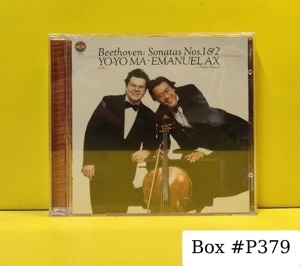 Yo-Yo Ma, Emanuel Ax - Beethoven: Sonatas Nos. 1 & 2 - 2012 - 88697 54468 2 - Used - EX - CDs - Reissue