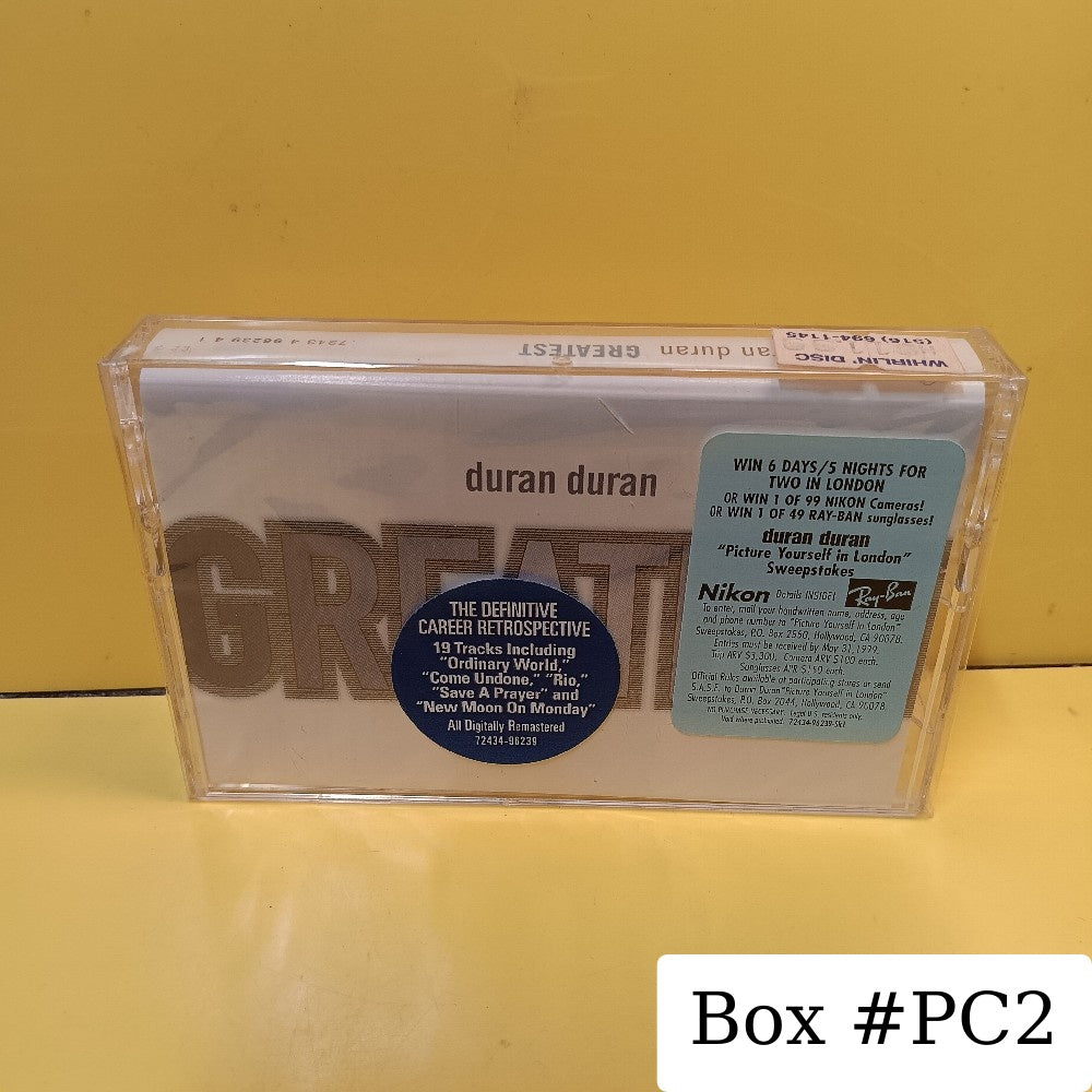 Duran Duran - Greatest - 1998 - 7243 4 96239 4 1 - New - Sealed - Cassettes