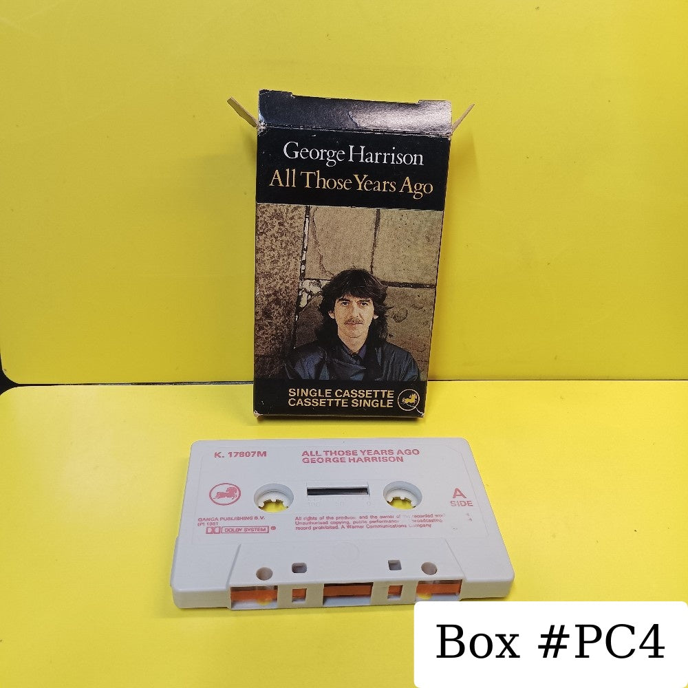 George Harrison - All Those Years Ago UK CIGARETTE PACK - 1981 - K 17807M - Used - EX - Cassettes