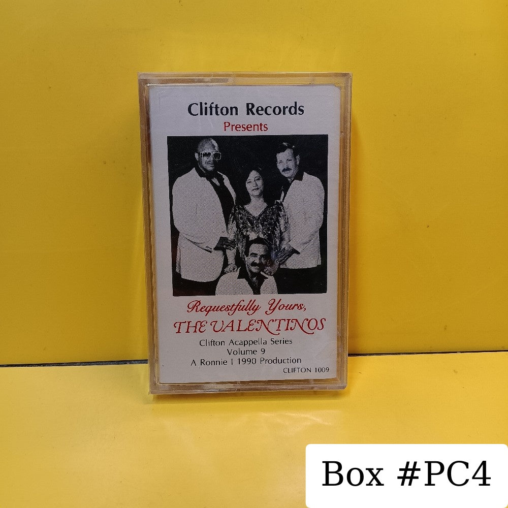 The Valentinos - Requestfully Yours Clifton Acappella Vol. 9 - 1990 - CLIFTON 1009 - New - Sealed - Cassettes