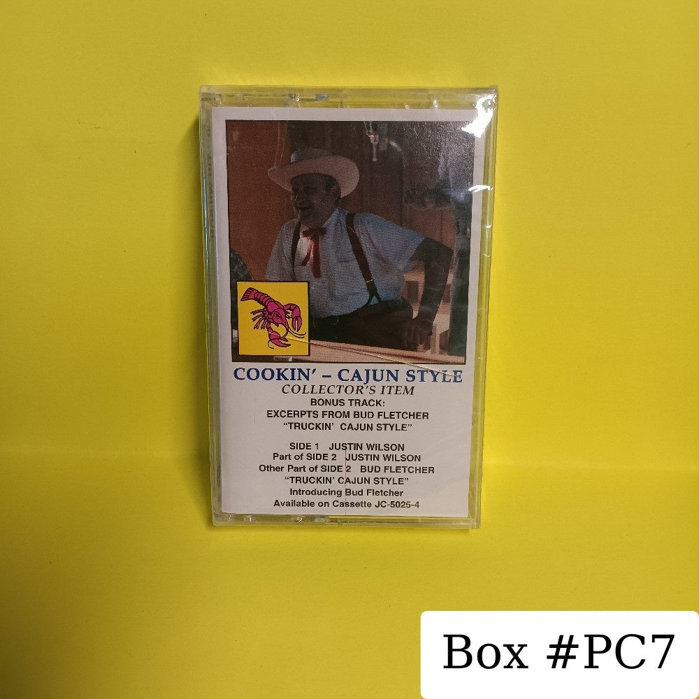 Justin Wilson & Bud Fletcher - Cookin' Cajun Style - JC-5030 - New - Sealed - Cassettes