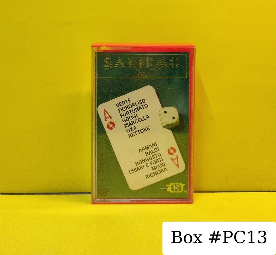 Various - Sanremo 86 - 1986 - TFSRK 786 - Used - EX - Cassettes - Italy Import