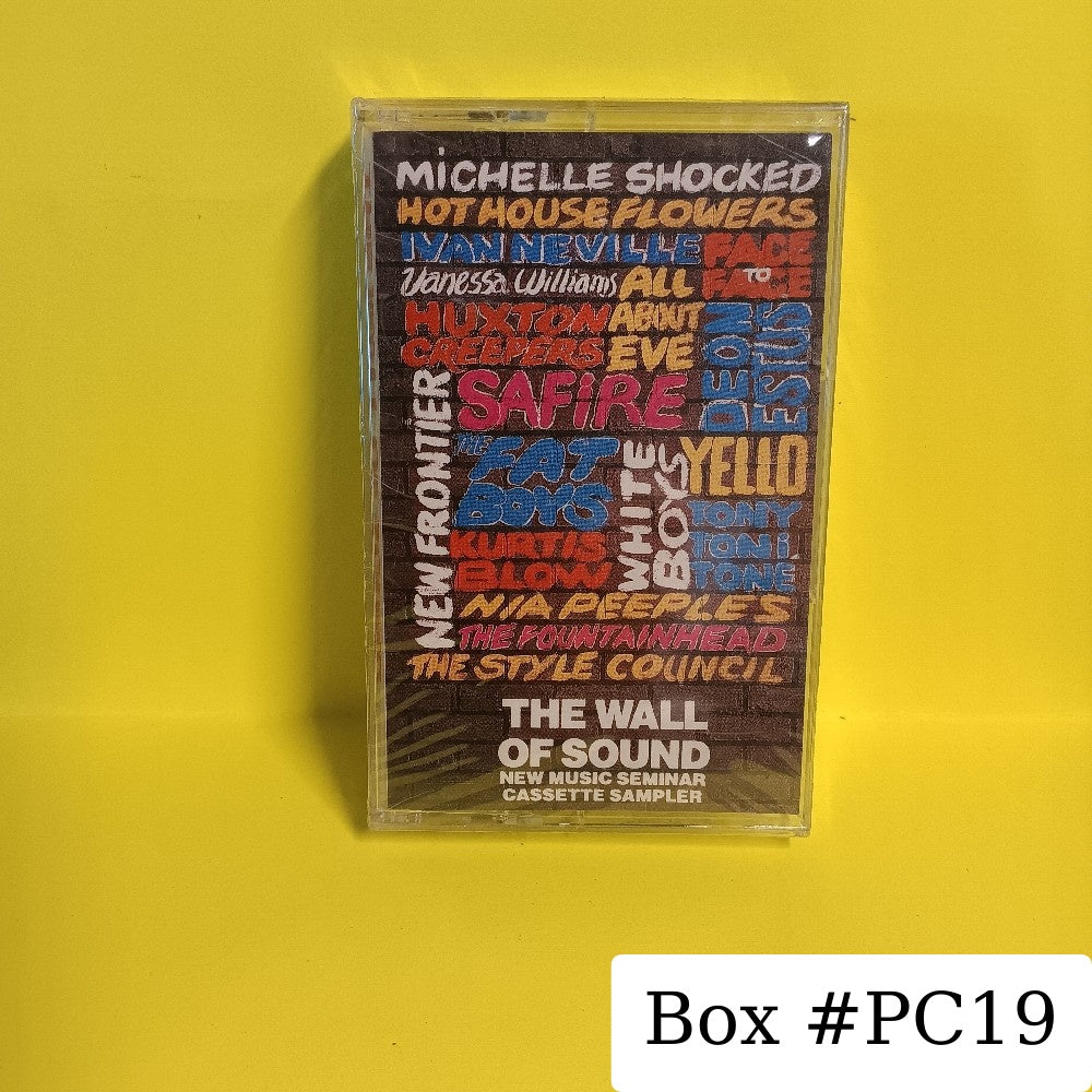 Various  - The Wall Of Sound (New Music Seminar Sampler) PROMO - 1988 - SAC 079 - New - Sealed - Cassettes