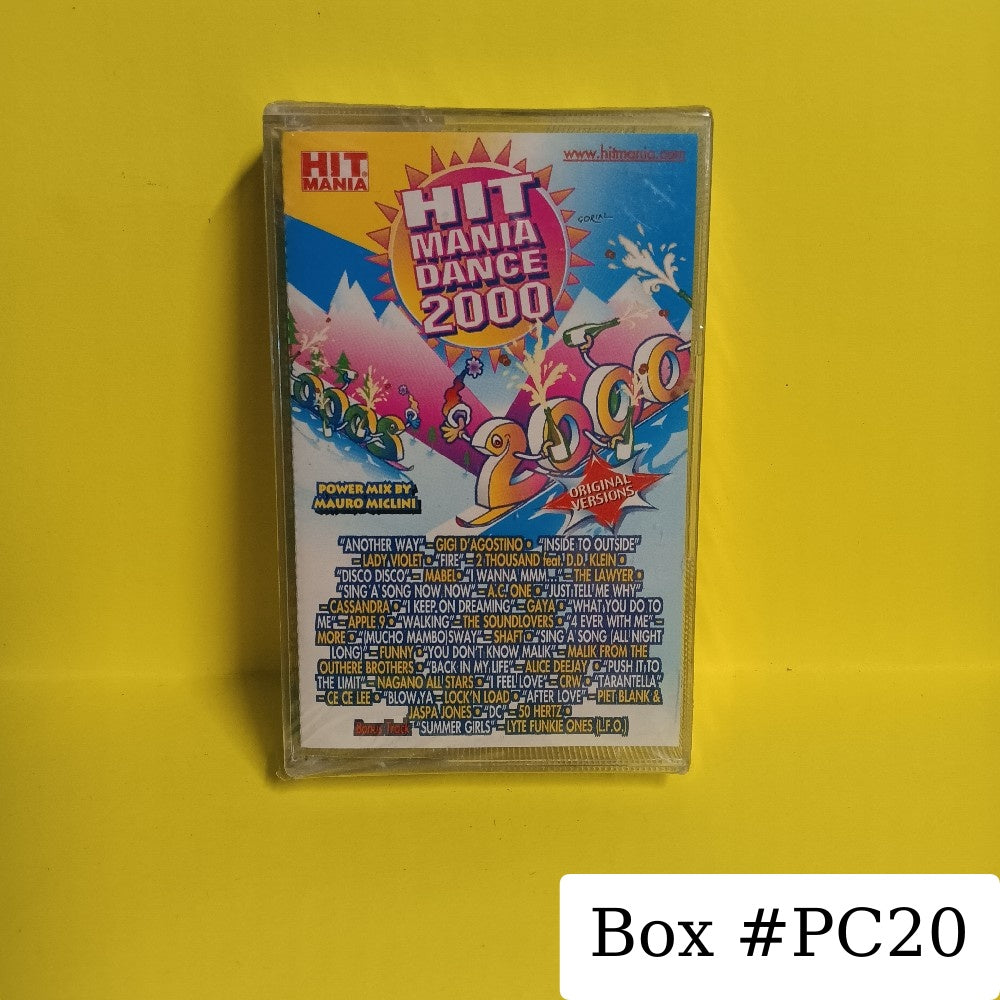 Various - Hit Mania Dance 2000 ITALY - 1999 - HM/036 MC - New - Sealed - Cassettes