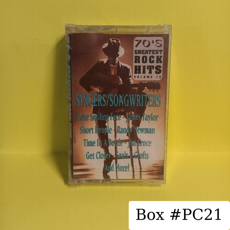 Various - 70s Greatest Rock Hits Vol 15 Singers / Songwriters - 1992 - P4 53706 - New - Sealed - Cassettes