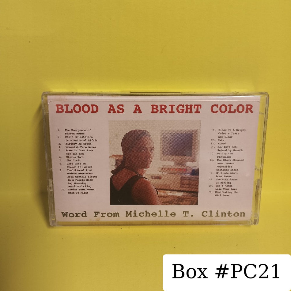 Michelle T. Clinton - Blood As A Bright Color - 1993 - NARC 066 - Used - EX - Cassettes